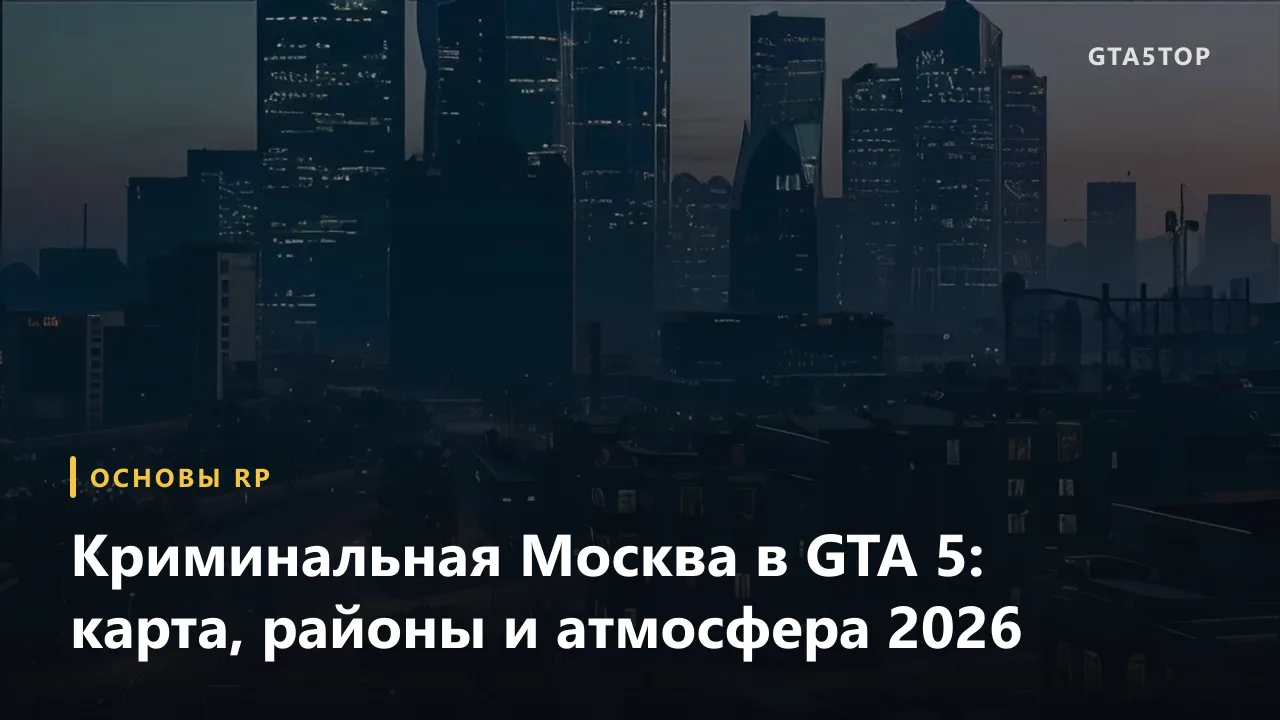Криминальная Москва: как выглядит Москва в GTA 5 RP